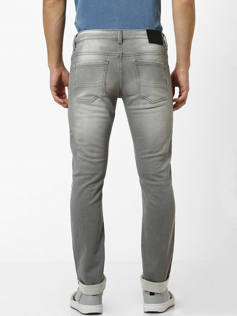 Celio Grey Ripped Slim Fit Jeans