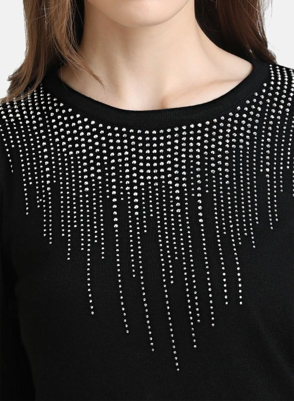 KAZO PULLOVER WITH HEAT SET STUDS