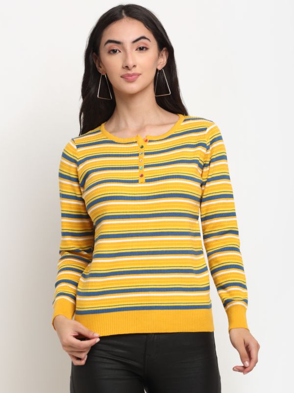 Yellow Coloured Top by Global Republic