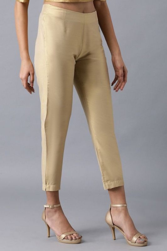 W Golden Fitted Pants