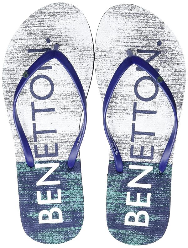 Blue Coloured Flip Flops by Benetton