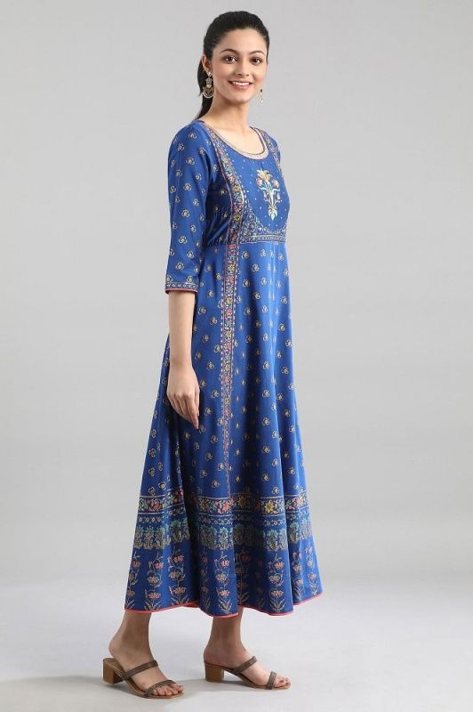 Aurelia Royal Blue Flared Dress