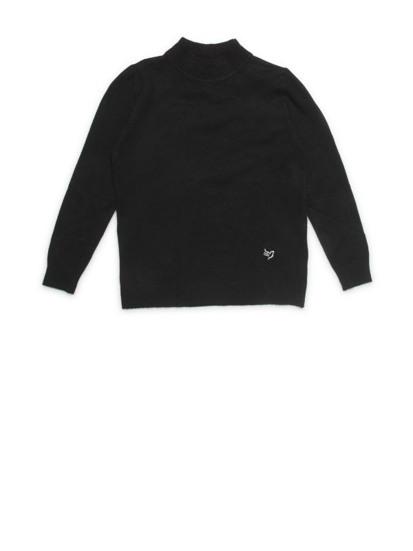 Black Coloured Pullover by Global Republic