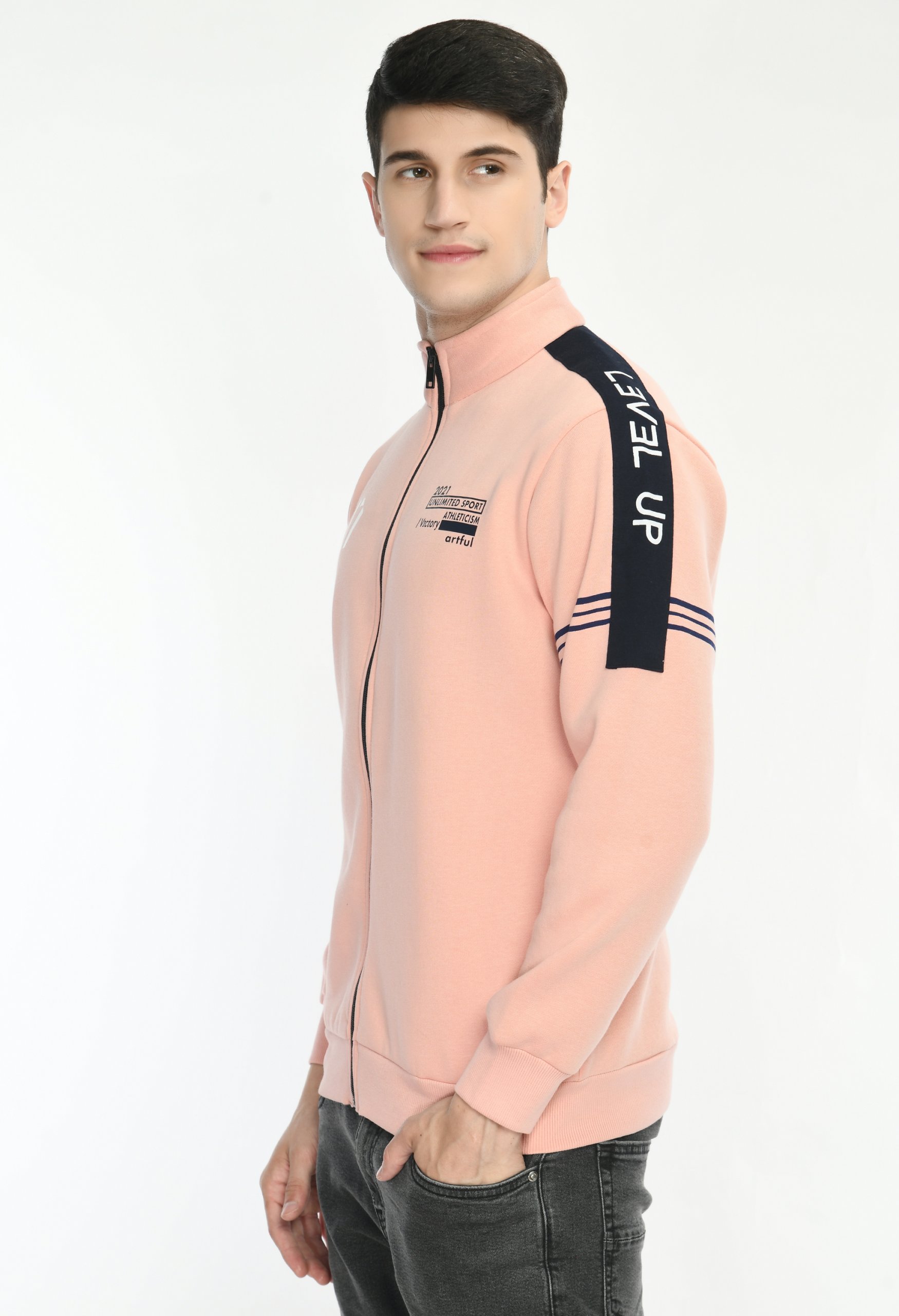 Pink Coloured Sweatshirt by Deerdo