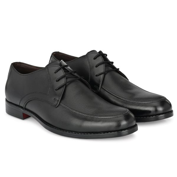 Egoss Textured Derby Lace Up Shoes For Men