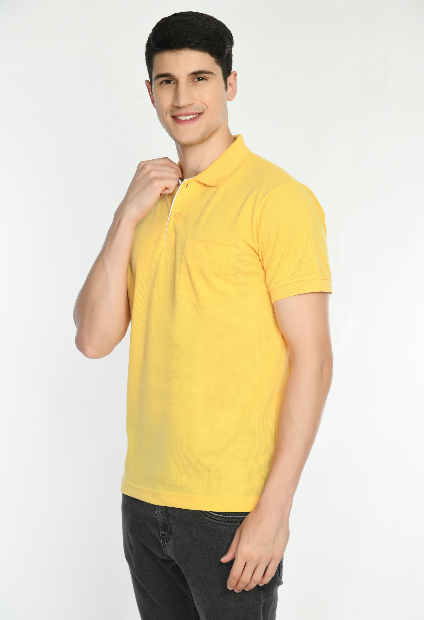 Yellow Coloured T Shirt by Deerdo