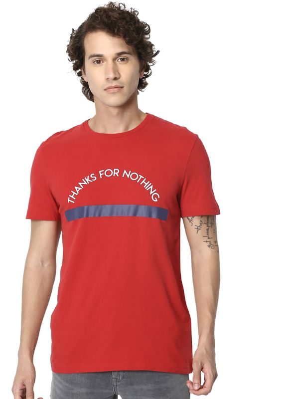 Red Coloured T Shirt by Celio