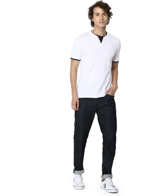White Coloured T Shirt by Celio