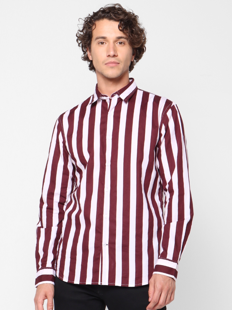 Maroon Coloured Shirt by Celio