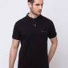 Status Quo Solid Stand Collar with Tipping Collar Tape T-Shirt