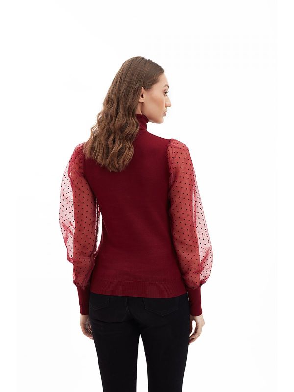 Coverstory Wine Turtle Neck Pullover