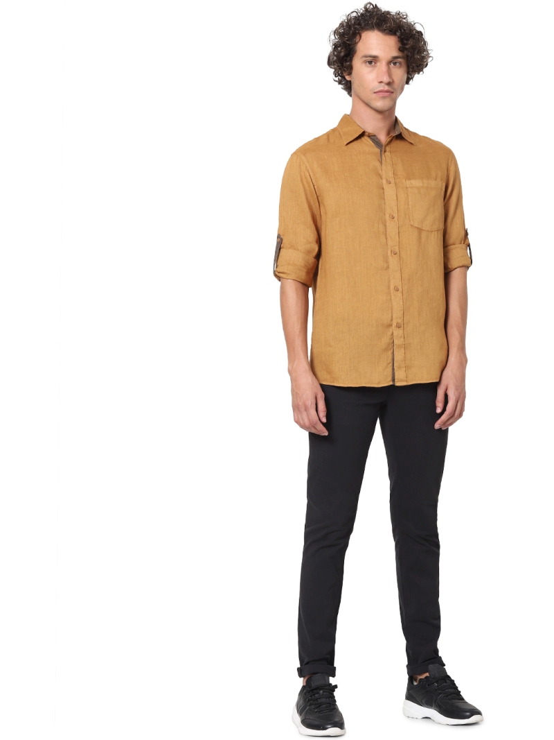 Brown Coloured Shirt by Celio