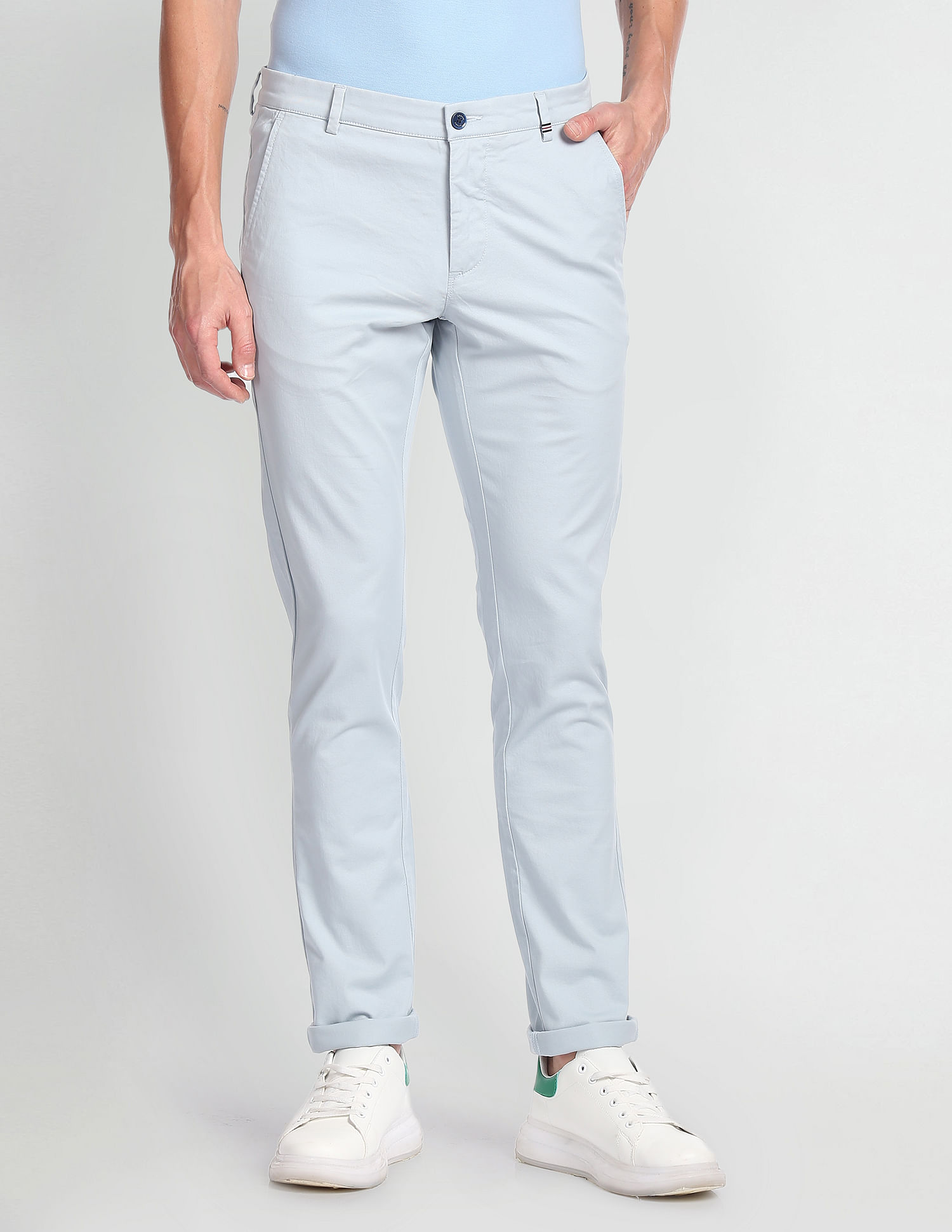 Bronson Slim Fit Solid Casual Trousers