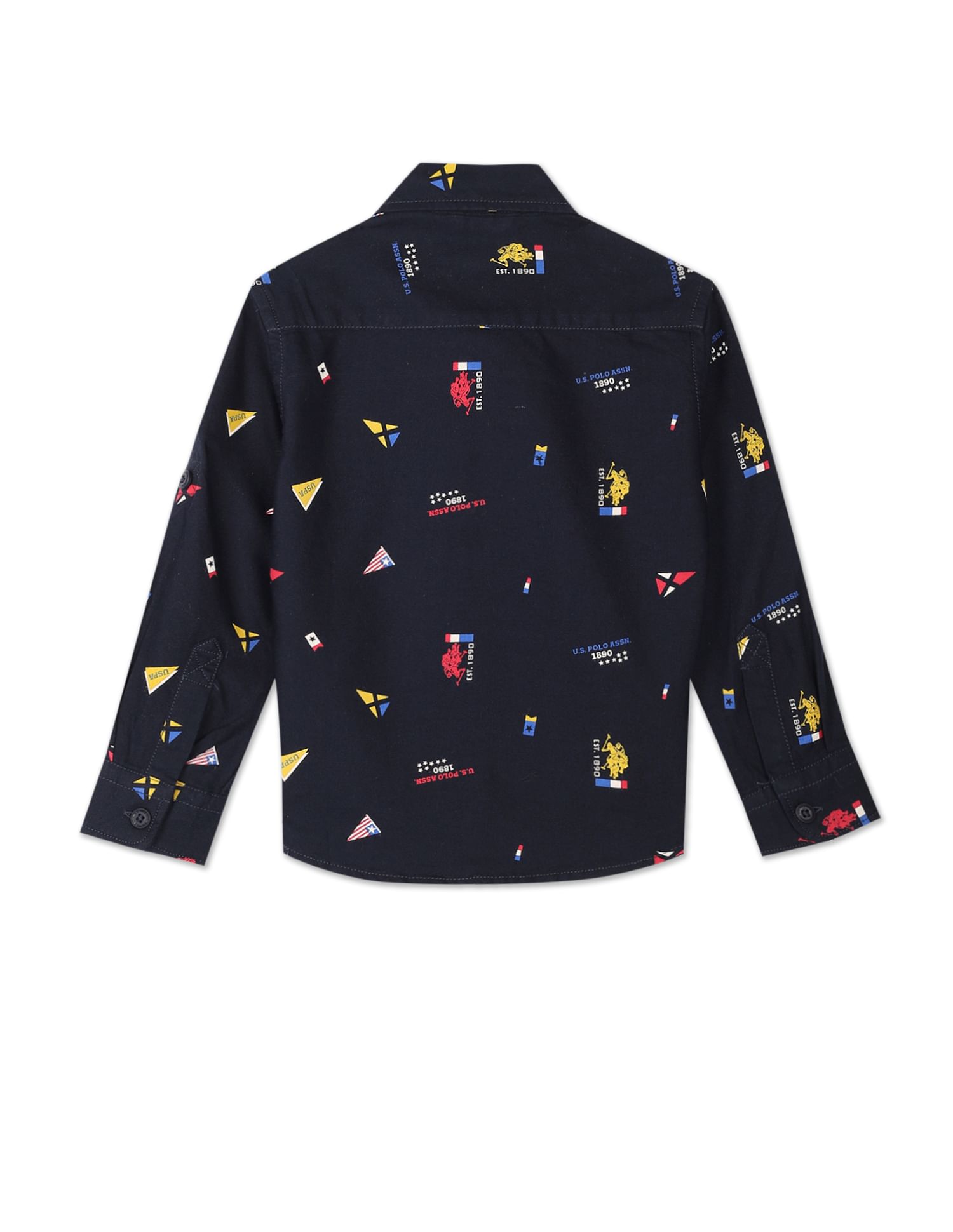 Brand Print Cotton Shirt