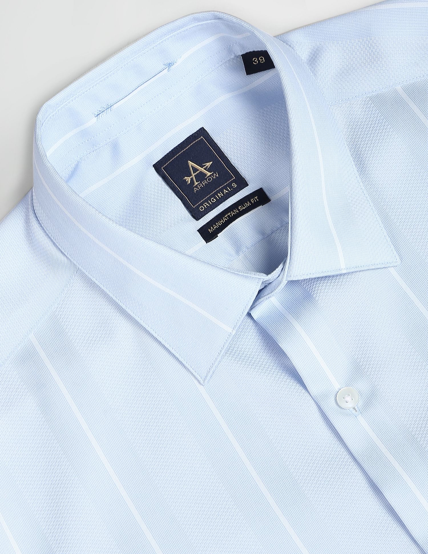 Auto Press Striped Formal Shirt
