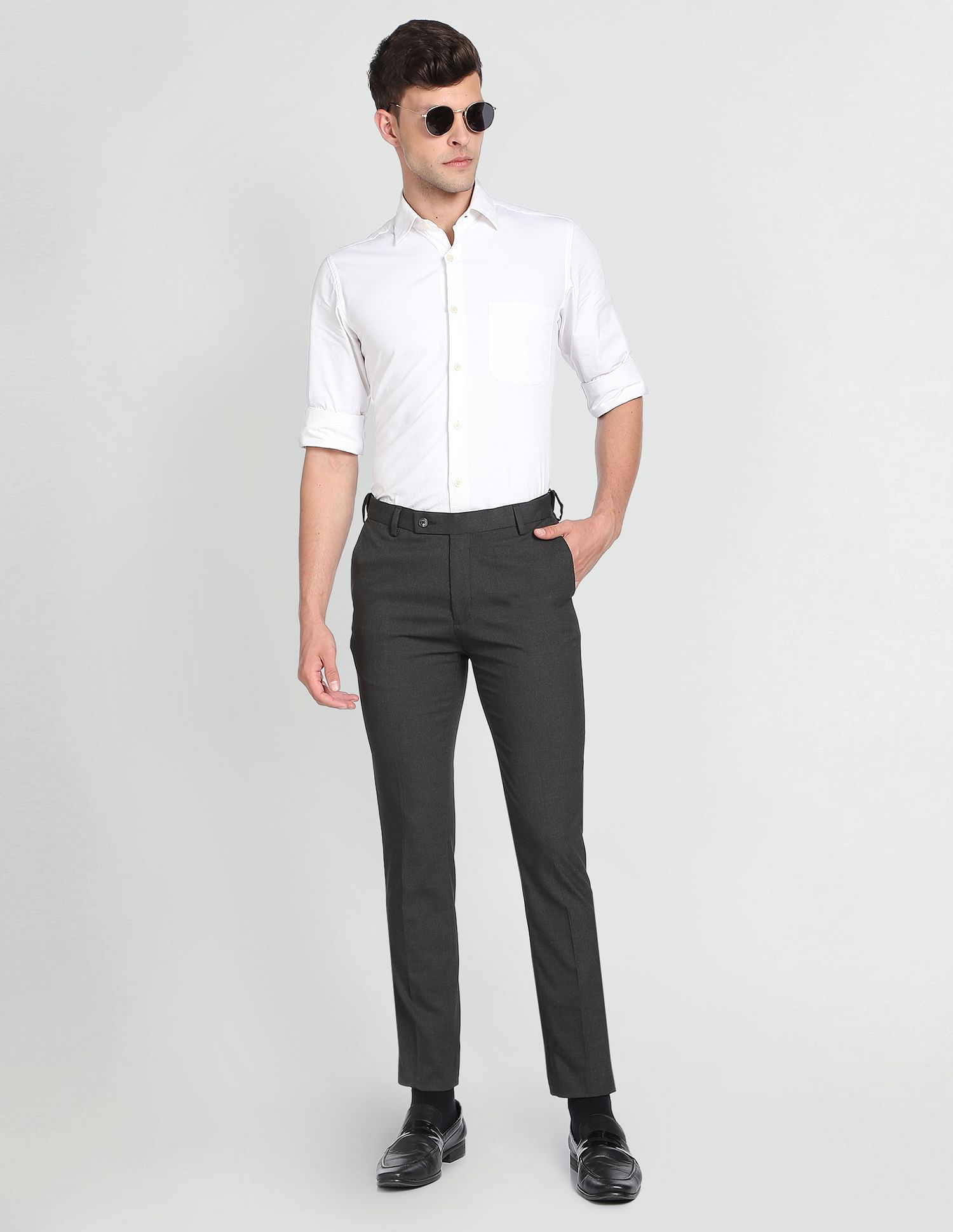 Dobby Tailored Formal Trousers
