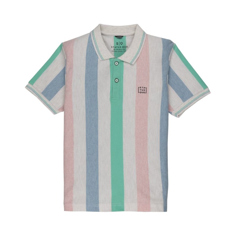 Boys Striped Polo T-Shirt