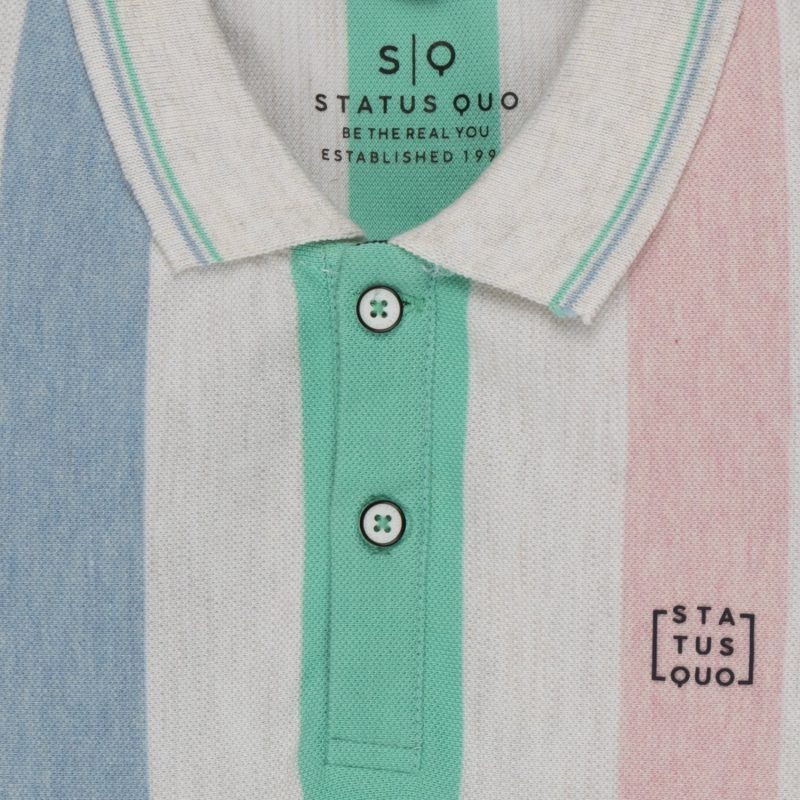 Boys Striped Polo T-Shirt
