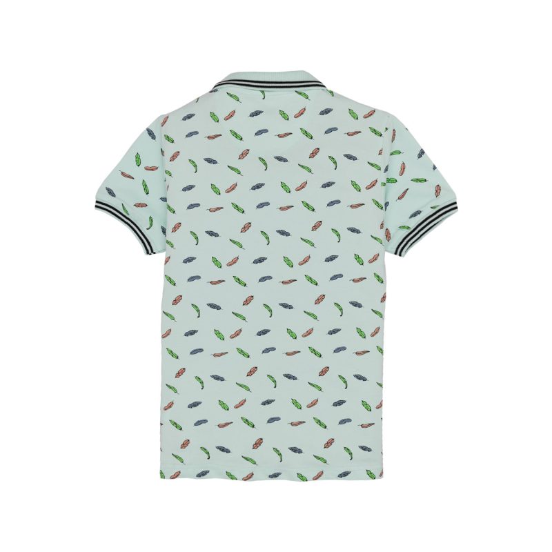 Boys Printed Polo T-Shirt