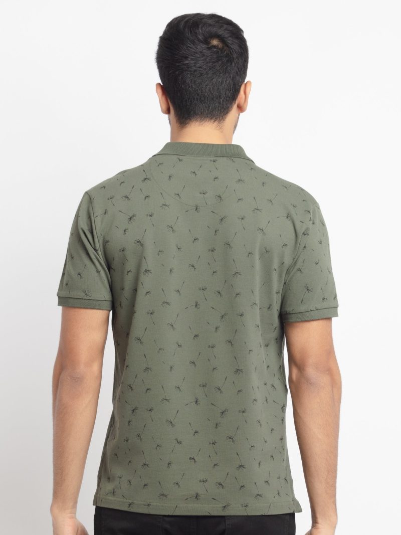 Mens Printed Polo T-Shirt