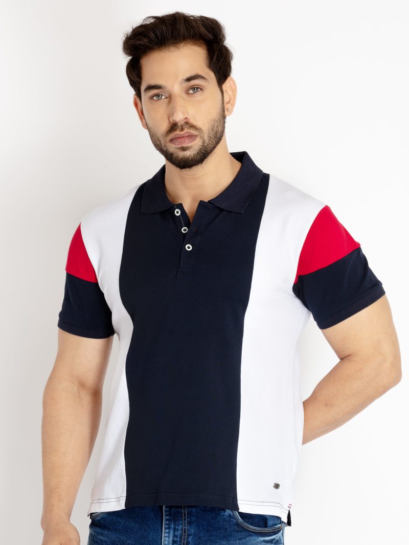 Mens Mix & Match Polo Collar T-Shirt