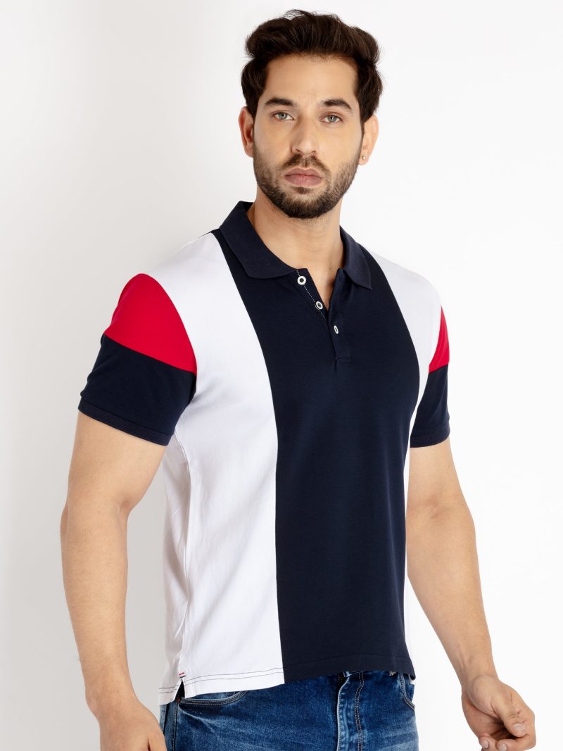 Mens Mix & Match Polo Collar T-Shirt