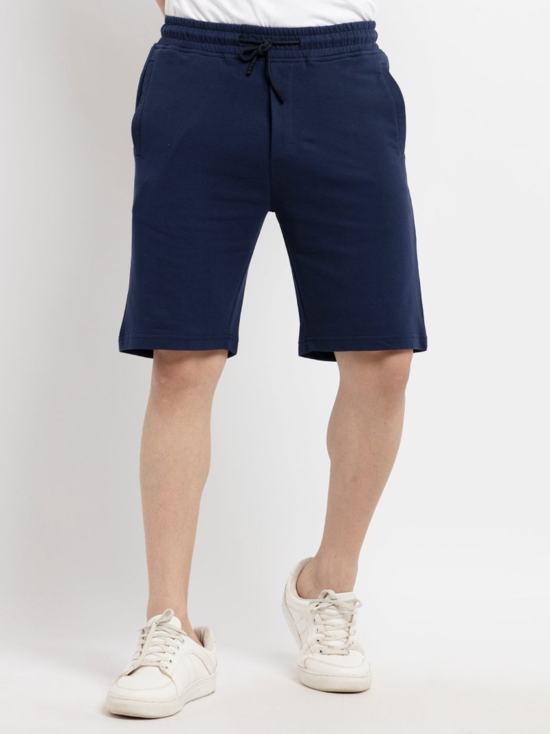 Mens Solid Regular Fit Shorts