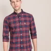 Oxford Check Cotton Casual Shirt