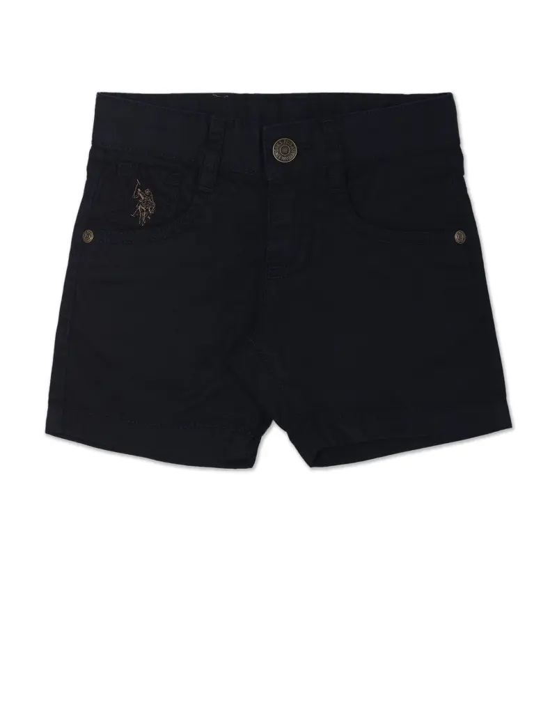 Twill Solid Shorts