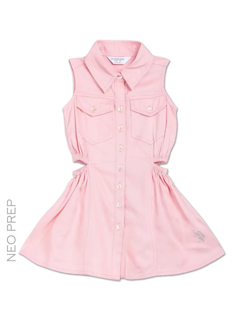 Viscose Solid Shirt Dress
