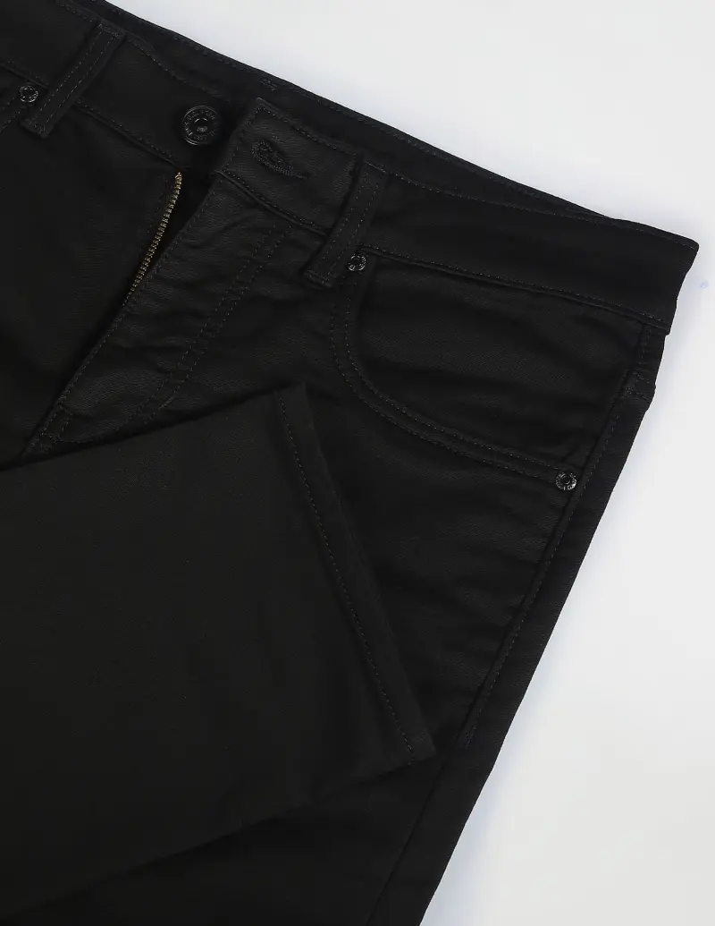 Regallo Skinny Fit Stay Black Performance Jeans
