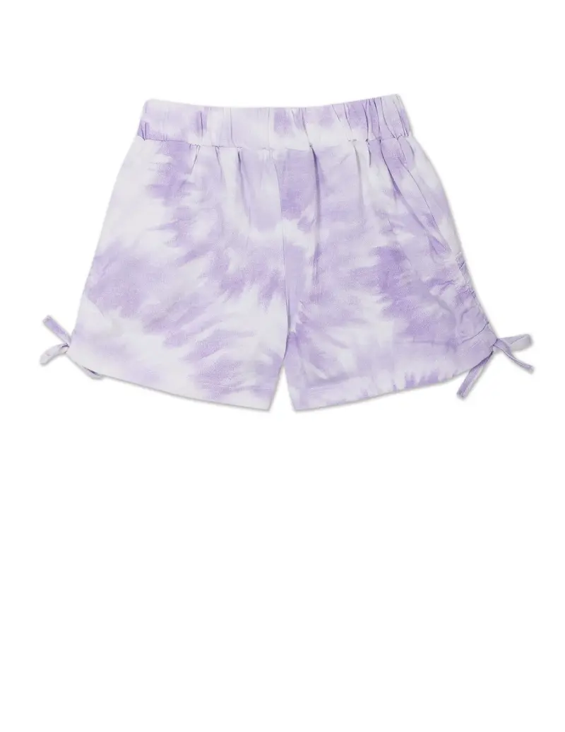 Tie And Dye Ruched Coordinate Shorts