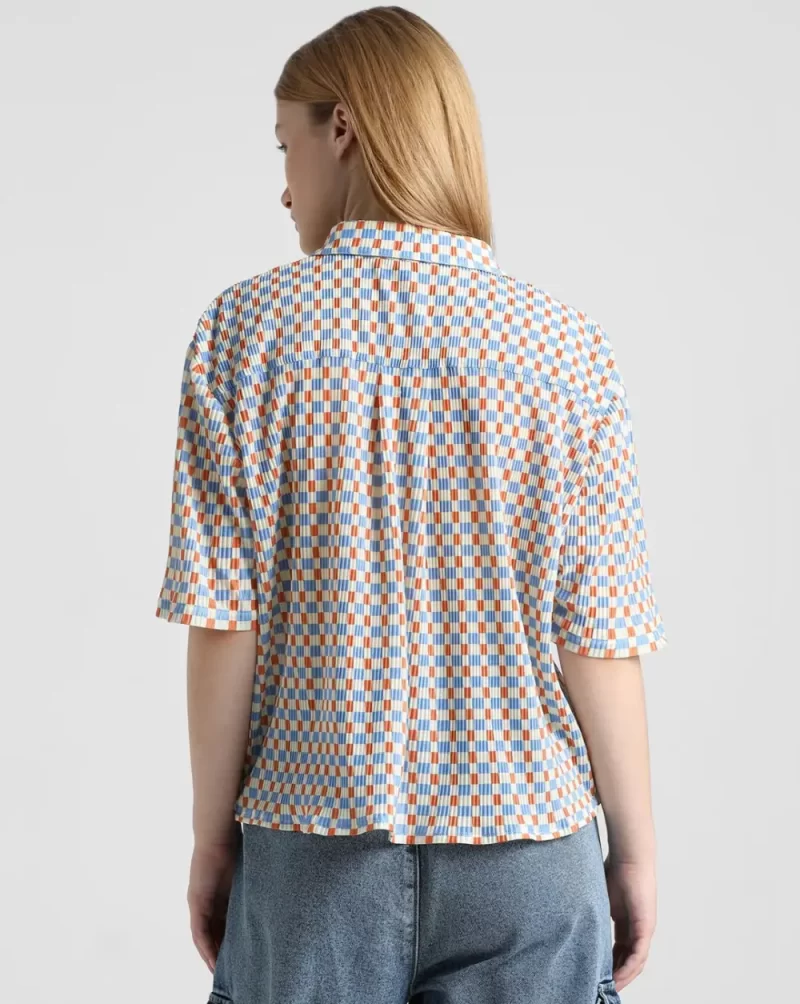 BEIGE PRINTED JERSEY SHIRT