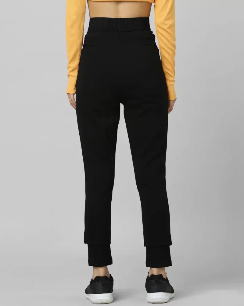 BLACK HIGH RISE ZIP SKINNY LEGGINGS