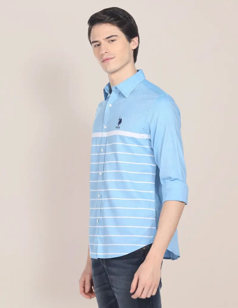Signature Engineered Stripe Dobby Shirt