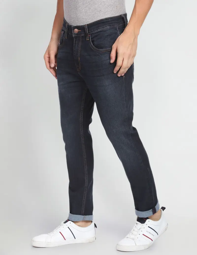 Henry Tapered Cropped Mid Rise Jeans