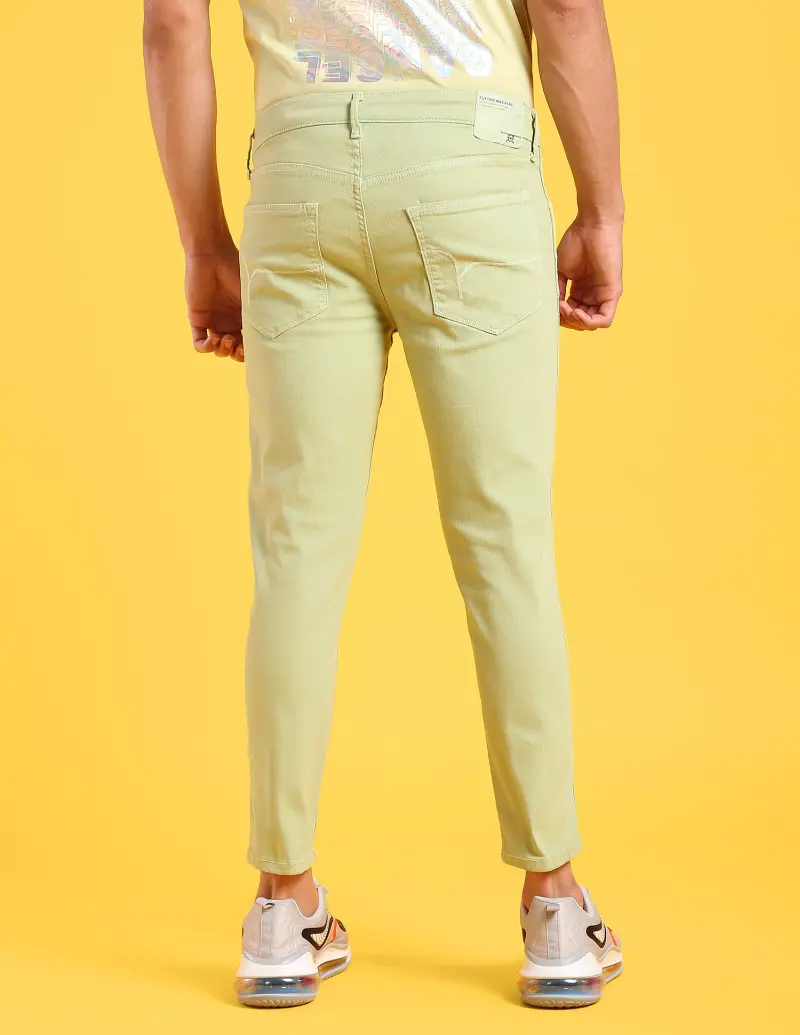 High Rise Twill Coloured Jeans