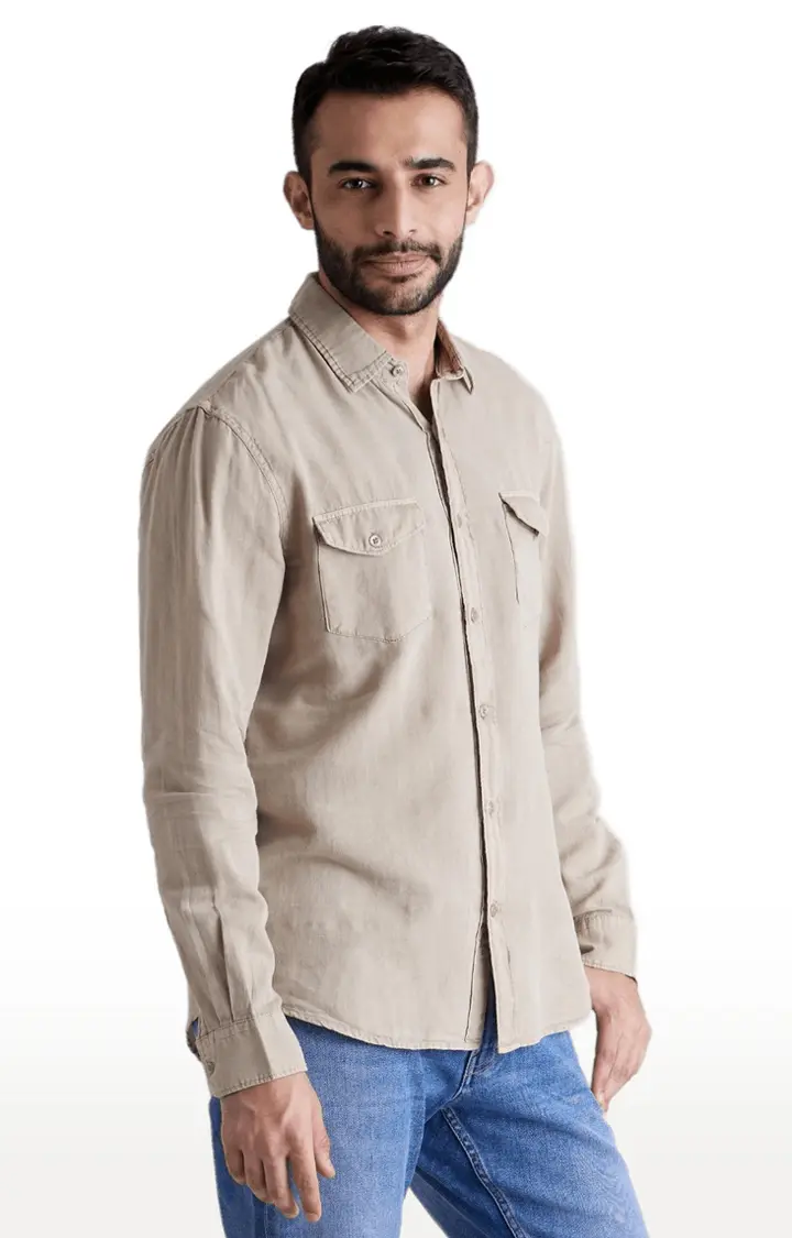 Celio Men's Solid Overshirt Shirts Blue : Amazon.in: Clothing & Accessories