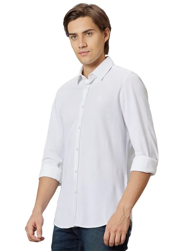 BEING HUMAN SLIM FIT SHIRTS LONG SLEEVE WHITE