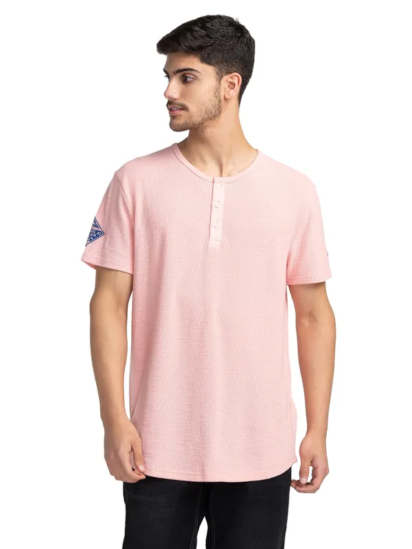 BEING HUMAN REGULAR FIT T-SHIRTS SHORT SLEEVE DUSTY PINK