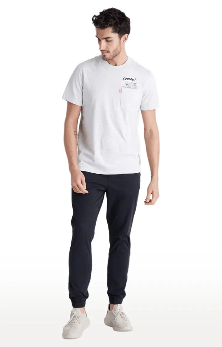 Celio Men Solid White Half Sleeve Collar Shirt