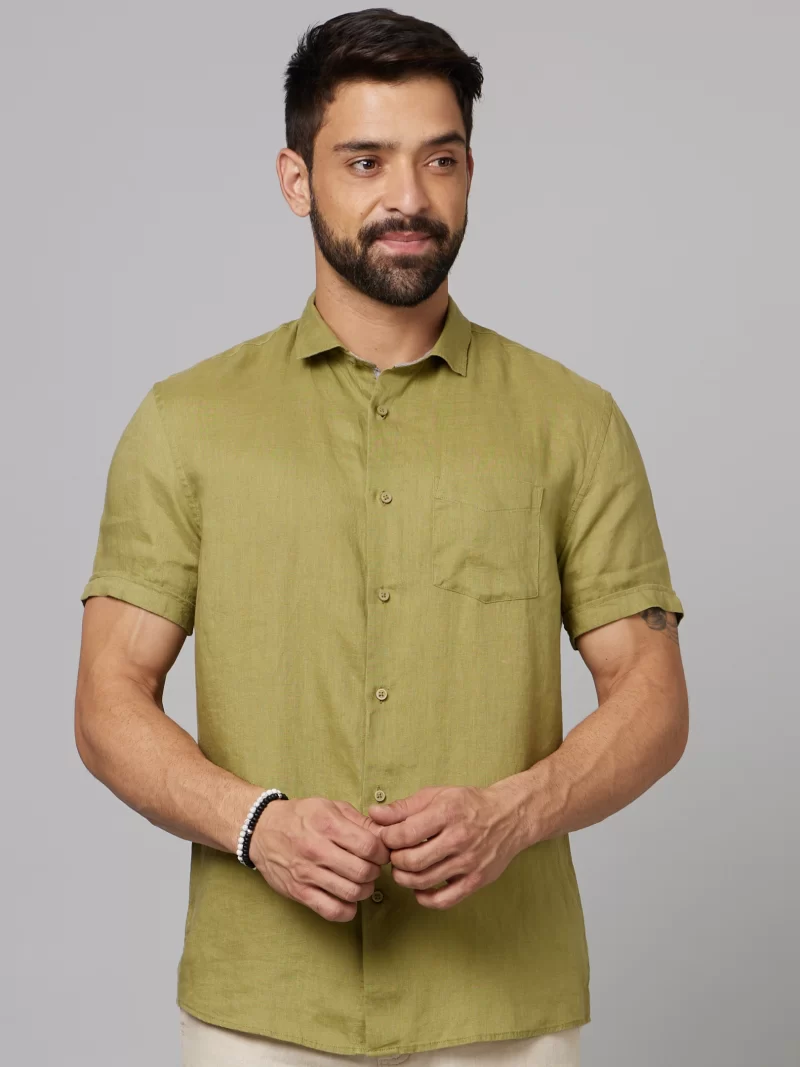 Celio Cotton Slim Fit Mens Casual Shirt