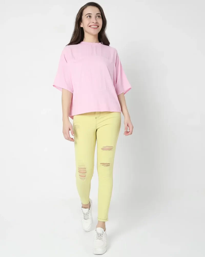 PINK BOXY TOP