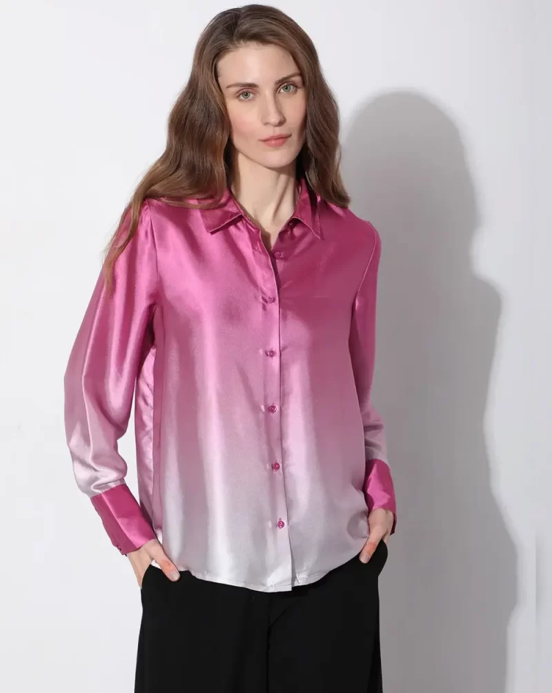 PINK OMBRE FULL SLEEVES SHIRT