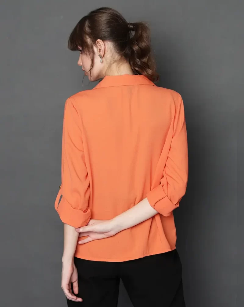 CORAL UTILITY POCKETS SHIRT