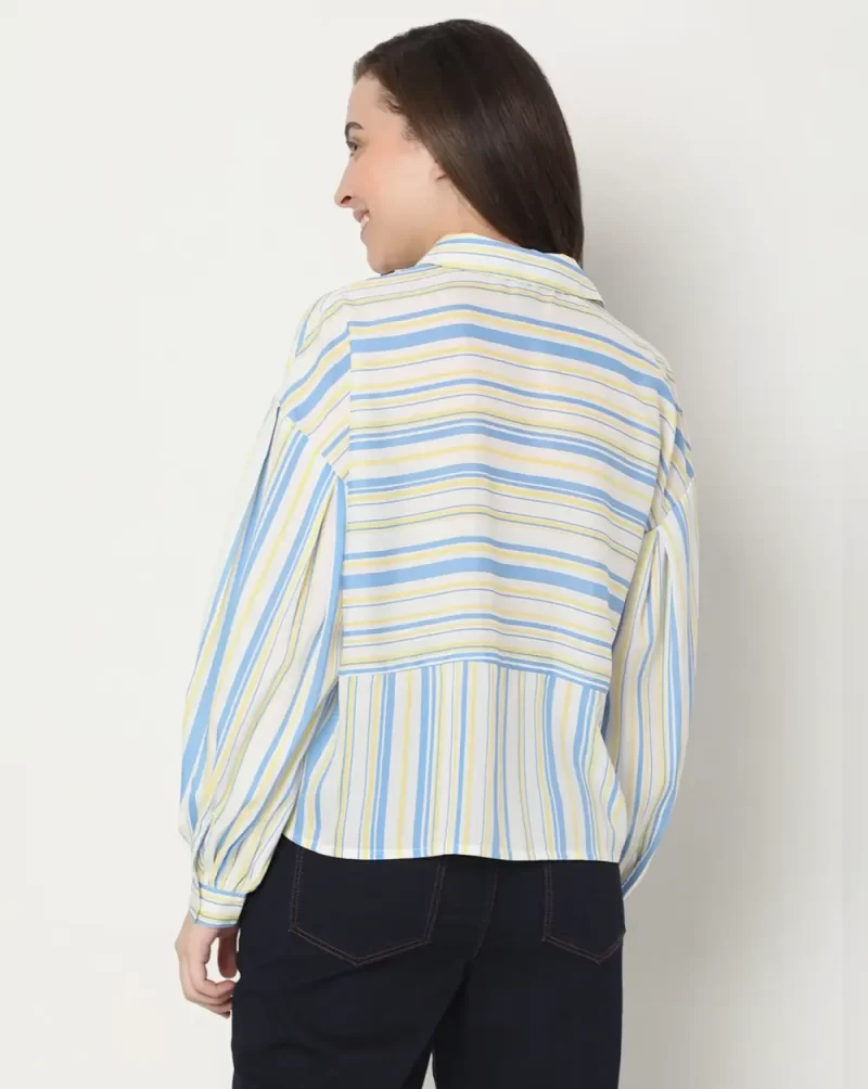 WHITE STRIPED SHIRT