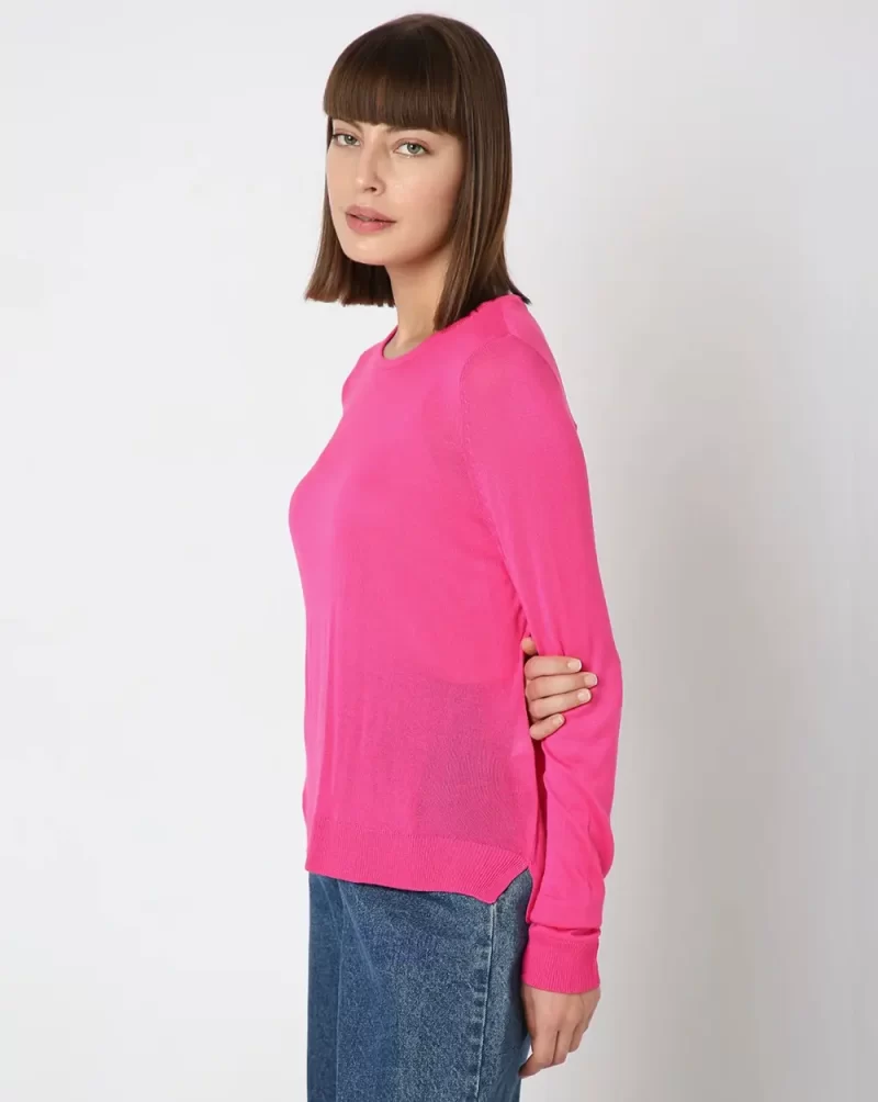 PINK FULL SLEEVES PULLOVER
