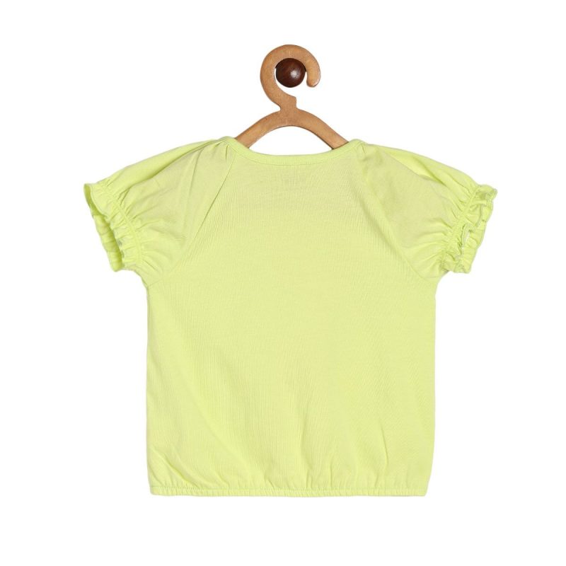 Girls Green Knit Top