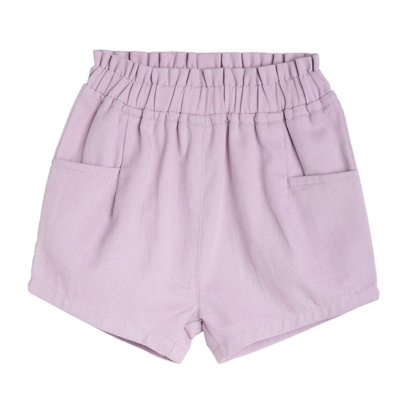 Girls Lilac Woven Shorts