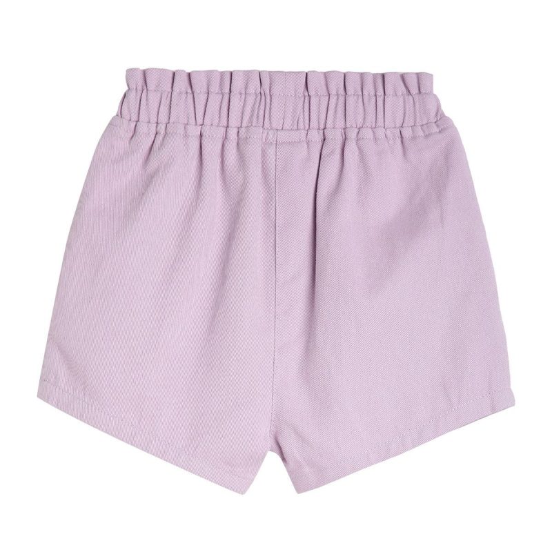 Girls Lilac Woven Shorts